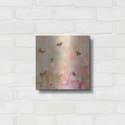 Luxe Metal Art 'Butterfly by 7' by Karen Smith Metal Wall Art,12x12