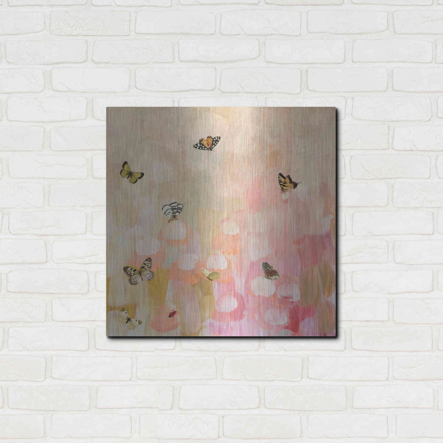 Luxe Metal Art 'Butterfly by 7' by Karen Smith Metal Wall Art,24x24
