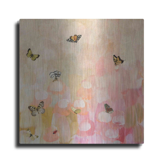 Luxe Metal Art 'Butterfly by 7' by Karen Smith Metal Wall Art