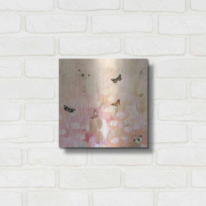 Luxe Metal Art 'Butterfly by 8' by Karen Smith Metal Wall Art,12x12