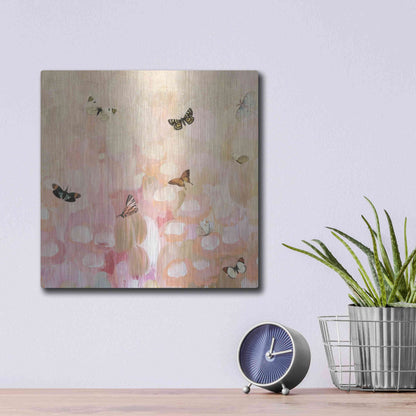 Luxe Metal Art 'Butterfly by 8' by Karen Smith Metal Wall Art,12x12