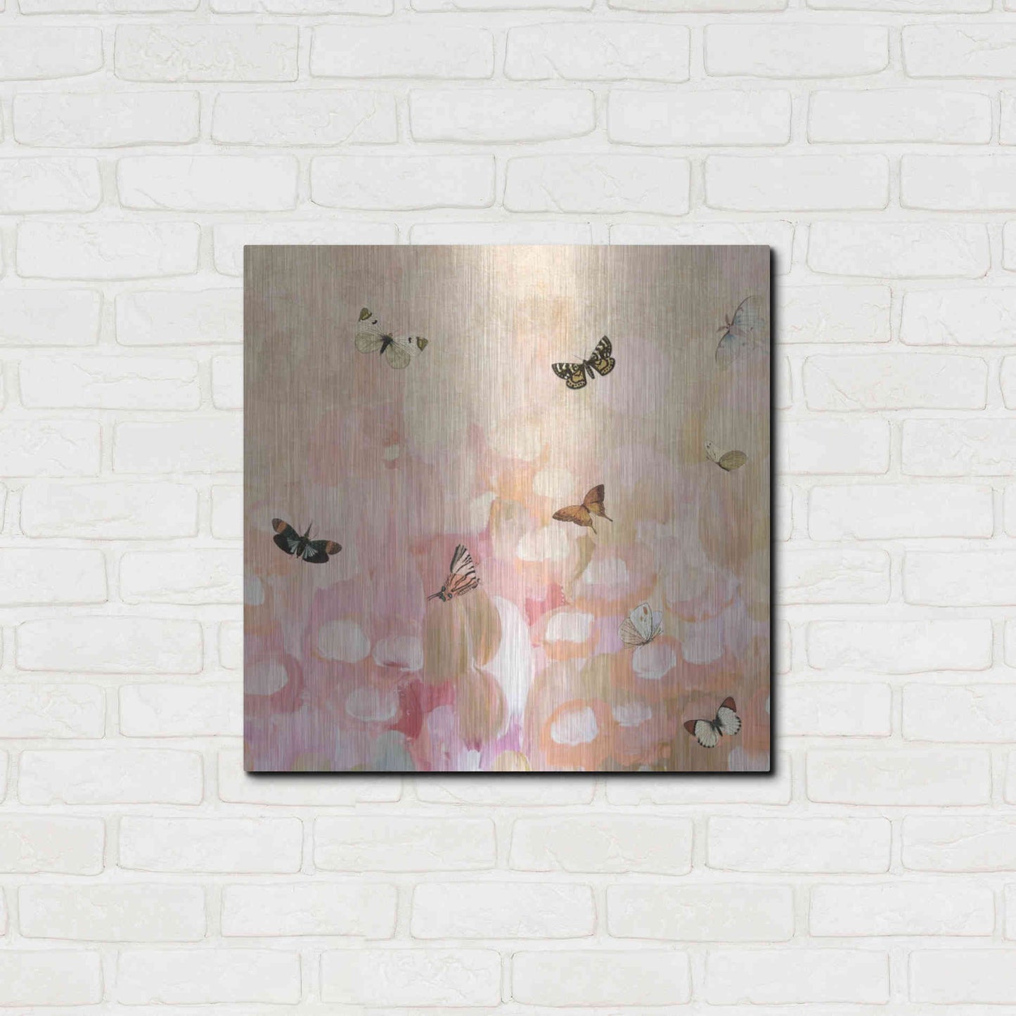 Luxe Metal Art 'Butterfly by 8' by Karen Smith Metal Wall Art,24x24