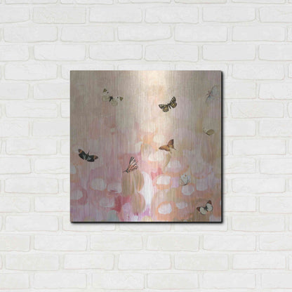 Luxe Metal Art 'Butterfly by 8' by Karen Smith Metal Wall Art,24x24
