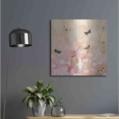 Luxe Metal Art 'Butterfly by 8' by Karen Smith Metal Wall Art,24x24