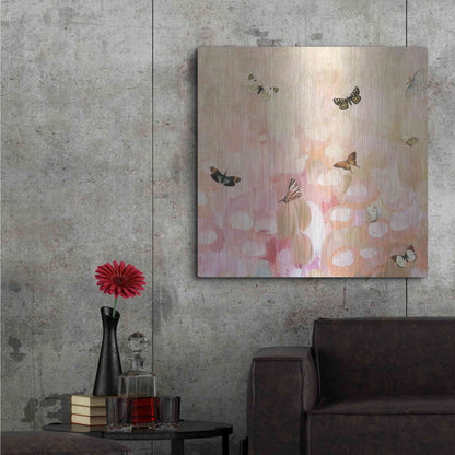 Luxe Metal Art 'Butterfly by 8' by Karen Smith Metal Wall Art,36x36
