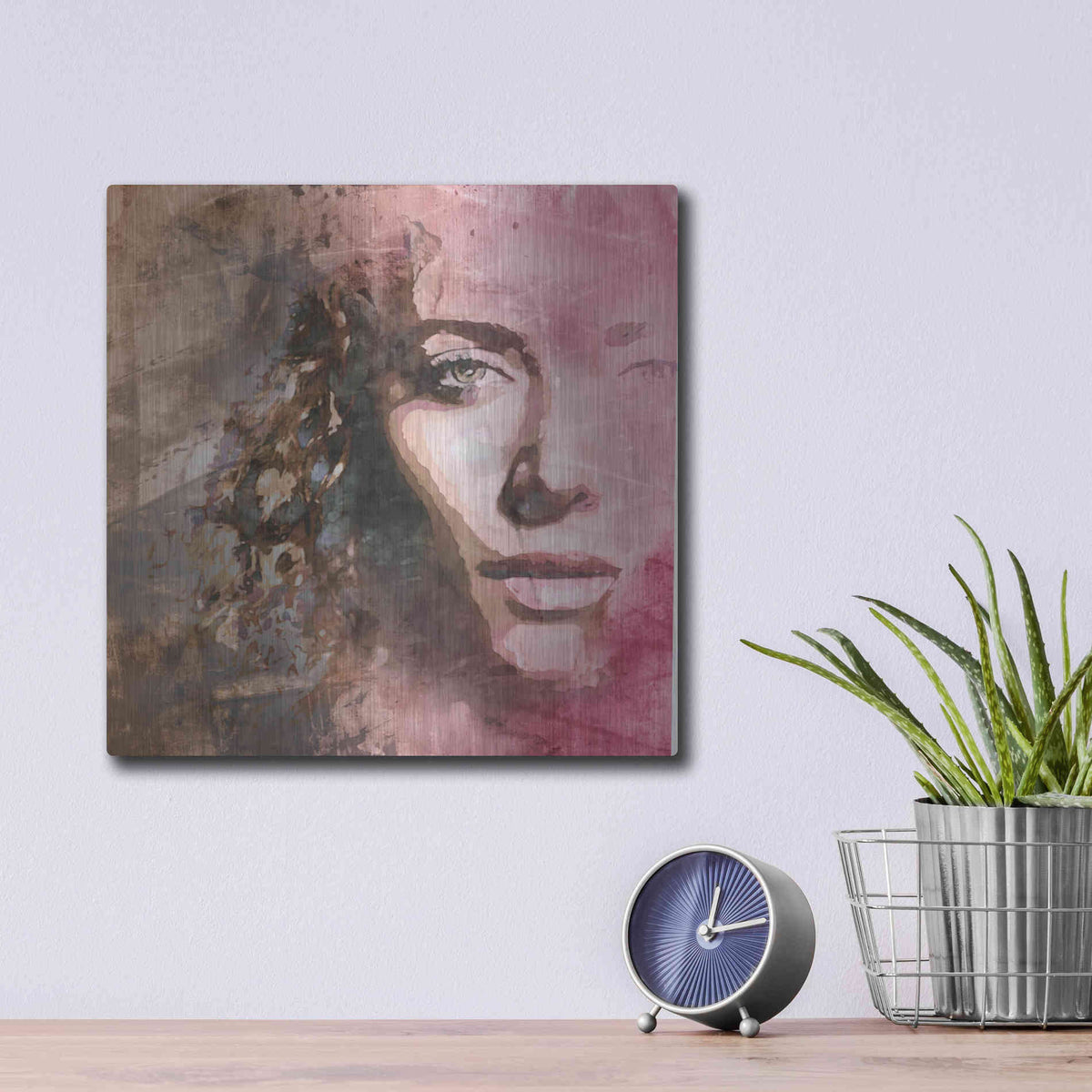 Luxe Metal Art 'The Reveal' by Karen Smith Metal Wall Art,12x12