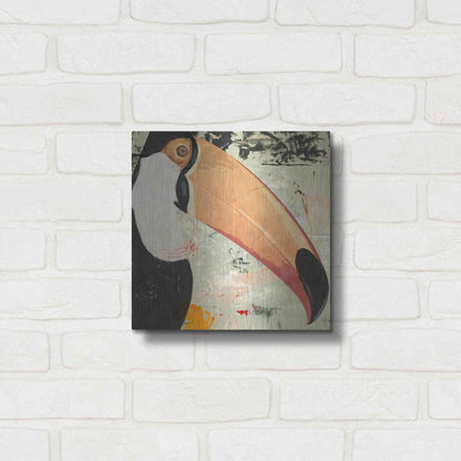 Luxe Metal Art 'Toucan Play 2' by Karen Smith Metal Wall Art,12x12