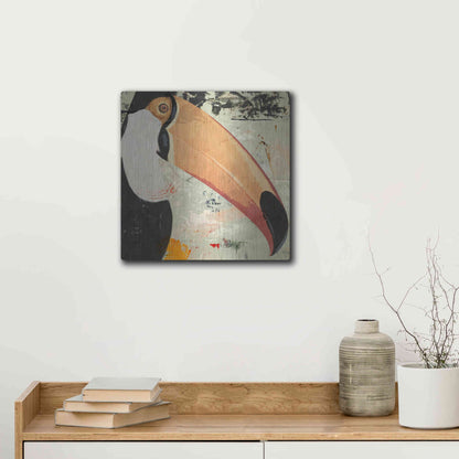 Luxe Metal Art 'Toucan Play 2' by Karen Smith Metal Wall Art,12x12
