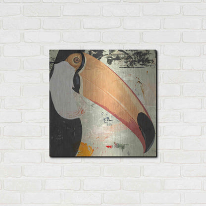 Luxe Metal Art 'Toucan Play 2' by Karen Smith Metal Wall Art,24x24
