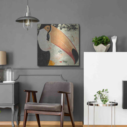 Luxe Metal Art 'Toucan Play 2' by Karen Smith Metal Wall Art,24x24