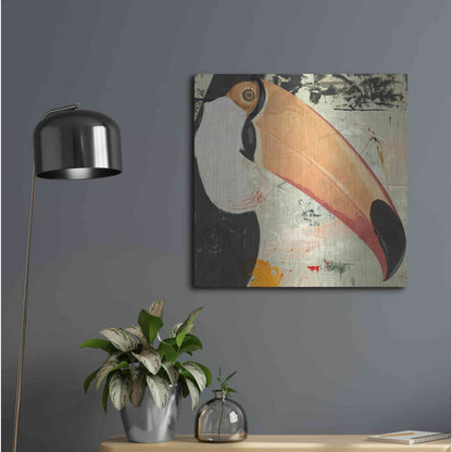 Luxe Metal Art 'Toucan Play 2' by Karen Smith Metal Wall Art,24x24