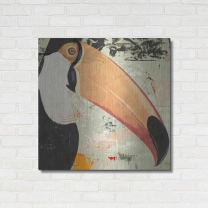 Luxe Metal Art 'Toucan Play 2' by Karen Smith Metal Wall Art,36x36