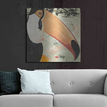 Luxe Metal Art 'Toucan Play 2' by Karen Smith Metal Wall Art,36x36