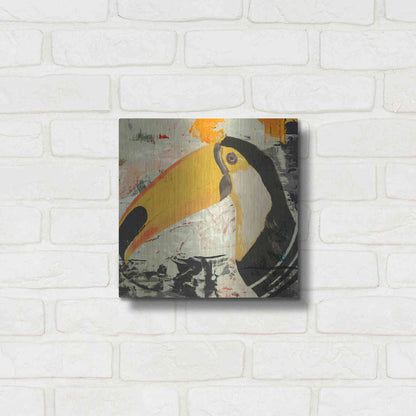 Luxe Metal Art 'Toucan Play 1' by Karen Smith Metal Wall Art,12x12