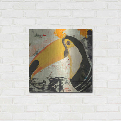 Luxe Metal Art 'Toucan Play 1' by Karen Smith Metal Wall Art,24x24