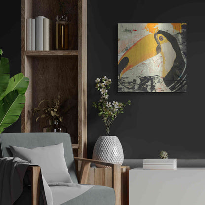 Luxe Metal Art 'Toucan Play 1' by Karen Smith Metal Wall Art,24x24