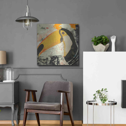 Luxe Metal Art 'Toucan Play 1' by Karen Smith Metal Wall Art,24x24