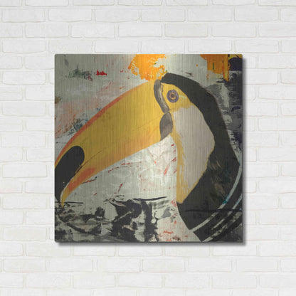 Luxe Metal Art 'Toucan Play 1' by Karen Smith Metal Wall Art,36x36