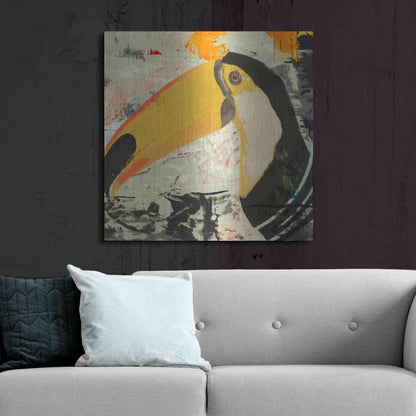 Luxe Metal Art 'Toucan Play 1' by Karen Smith Metal Wall Art,36x36