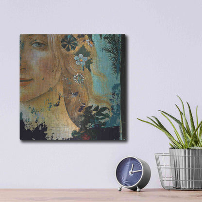 Luxe Metal Art 'Flower Lady' by Karen Smith Metal Wall Art,12x12