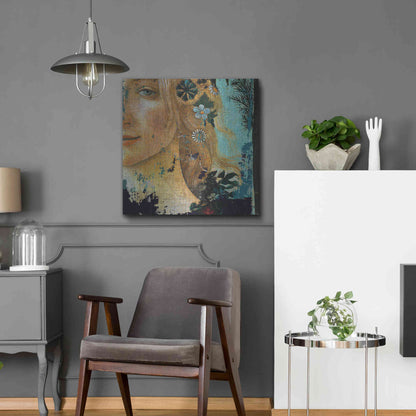 Luxe Metal Art 'Flower Lady' by Karen Smith Metal Wall Art,24x24