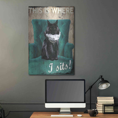 Luxe Metal Art 'I Sits' by Karen Smith Metal Wall Art,24x36