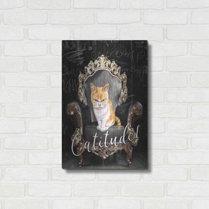 Luxe Metal Art 'Catitude' by Karen Smith Metal Wall Art,16x24
