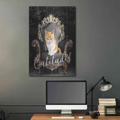 Luxe Metal Art 'Catitude' by Karen Smith Metal Wall Art,24x36