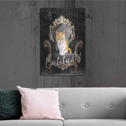 Luxe Metal Art 'Catitude' by Karen Smith Metal Wall Art,24x36