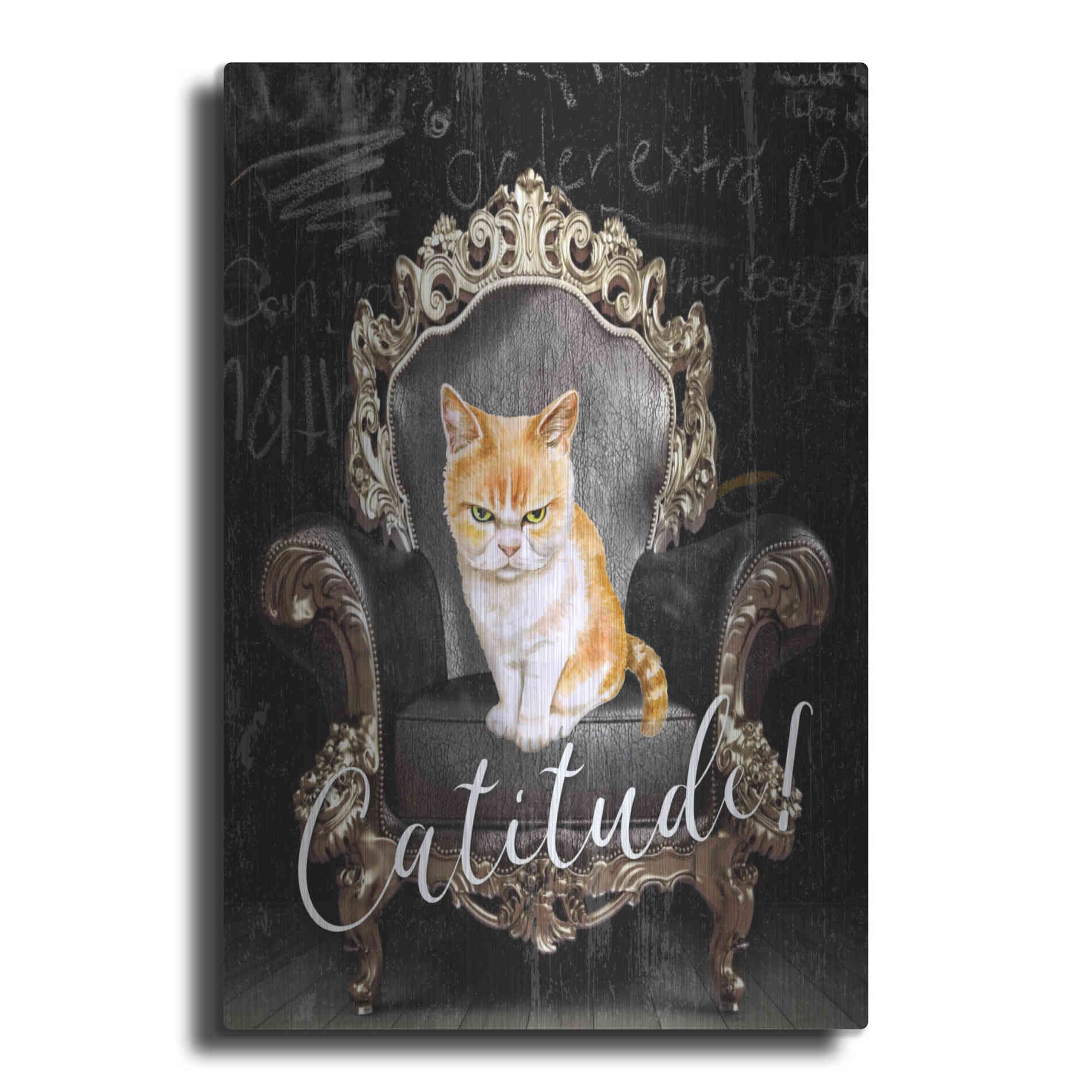 Luxe Metal Art 'Catitude' by Karen Smith Metal Wall Art