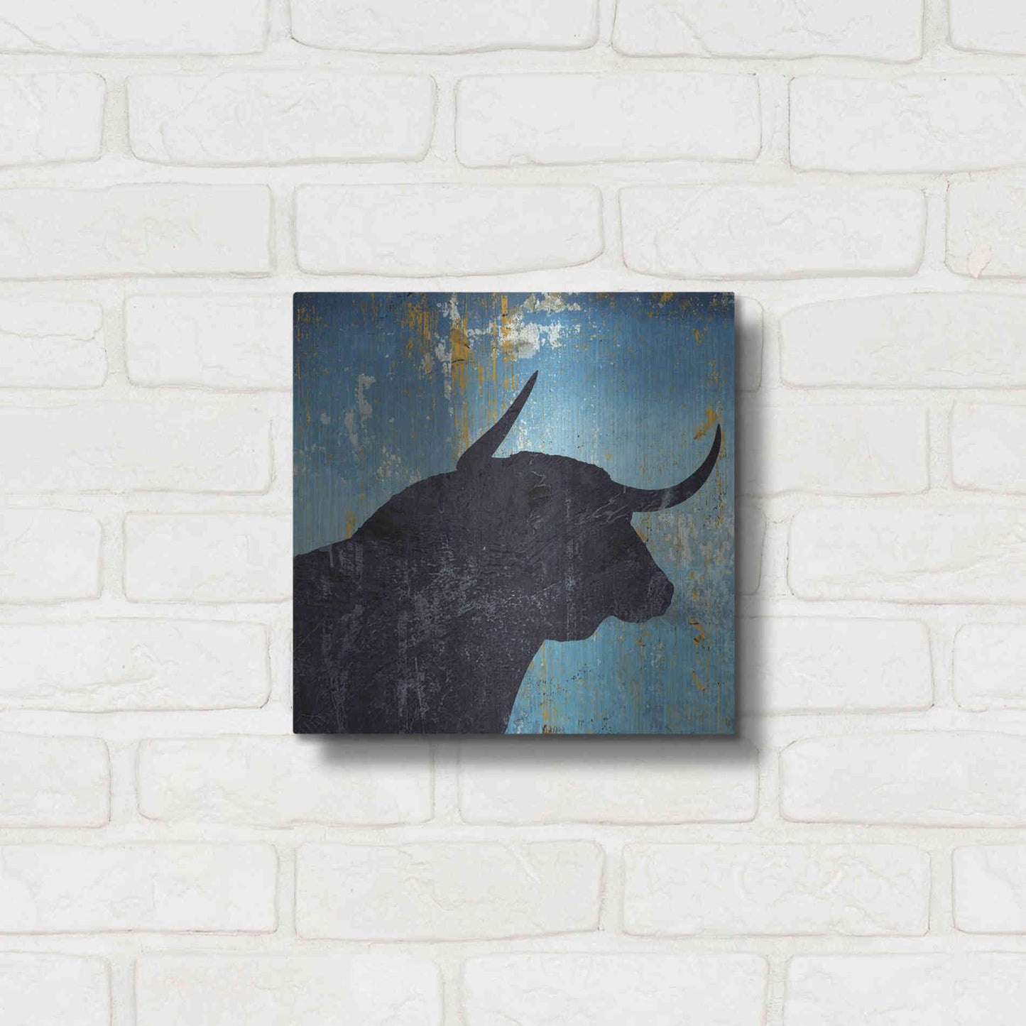 Luxe Metal Art 'Bulldom 2' by Karen Smith Metal Wall Art,12x12
