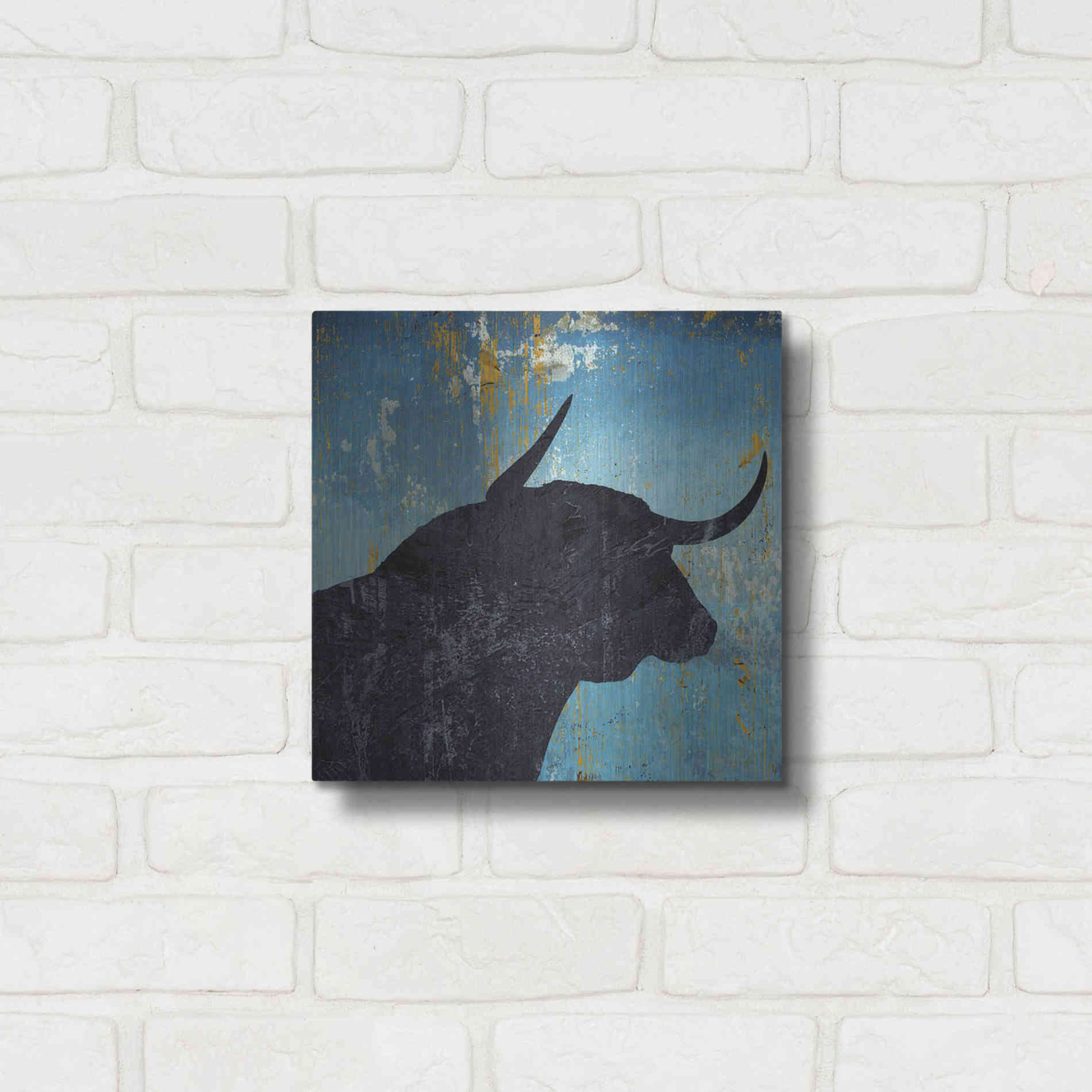 Luxe Metal Art 'Bulldom 2' by Karen Smith Metal Wall Art,12x12