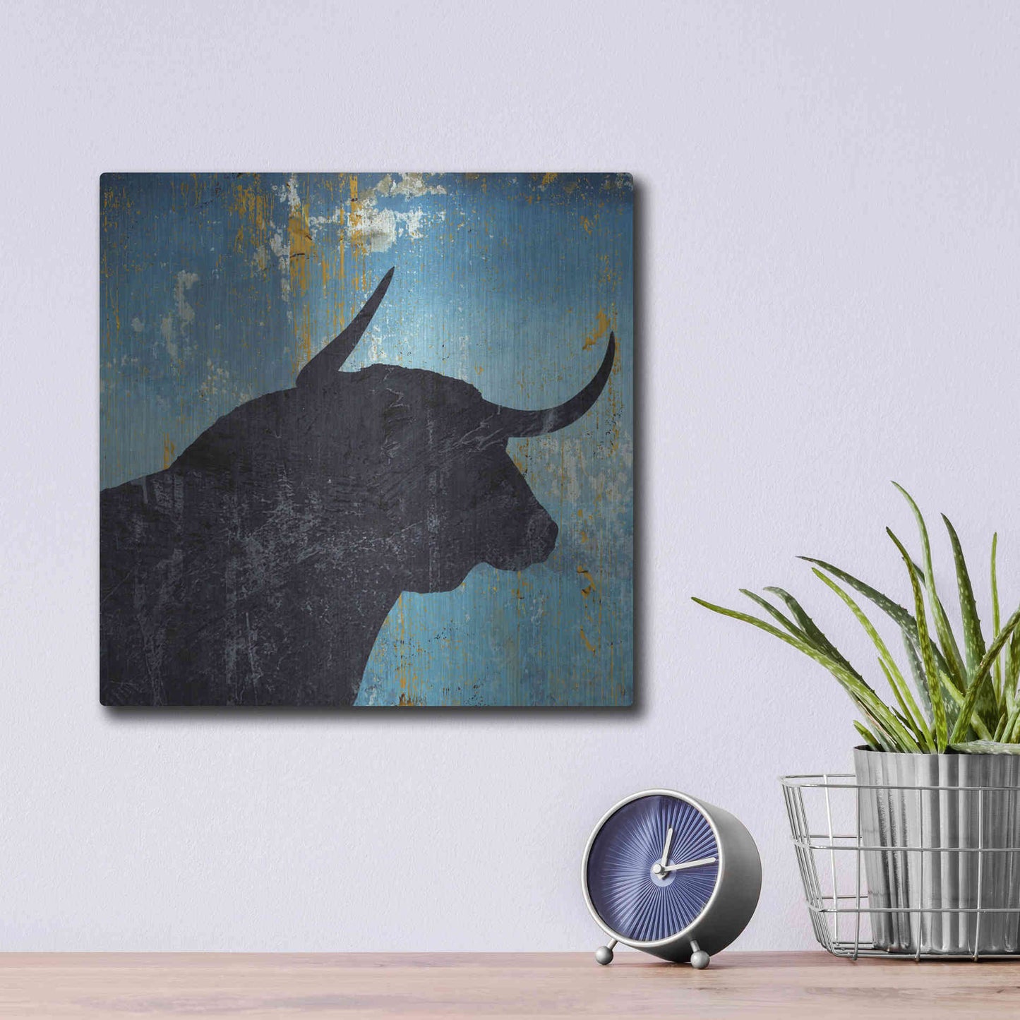 Luxe Metal Art 'Bulldom 2' by Karen Smith Metal Wall Art,12x12