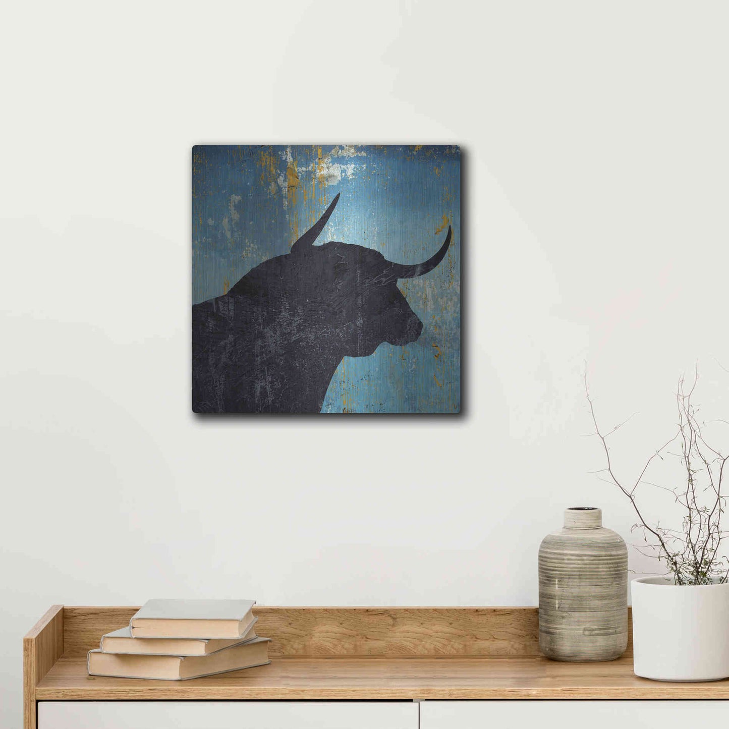 Luxe Metal Art 'Bulldom 2' by Karen Smith Metal Wall Art,12x12