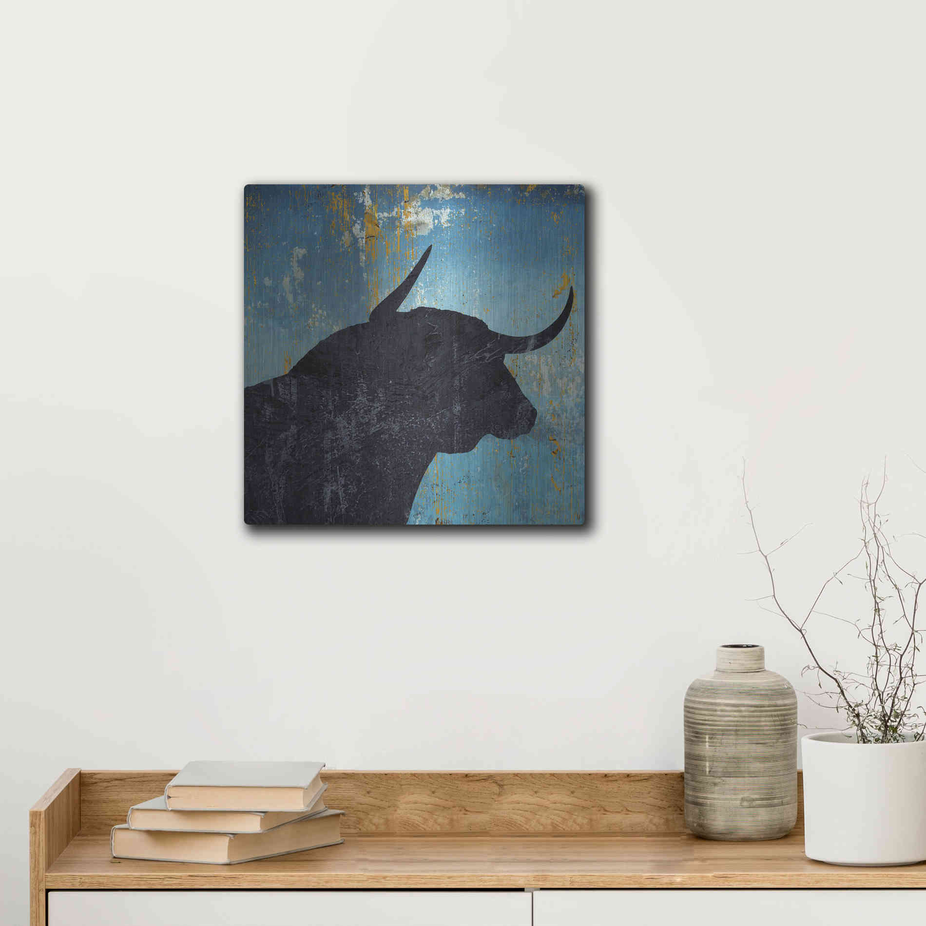 Luxe Metal Art 'Bulldom 2' by Karen Smith Metal Wall Art,12x12