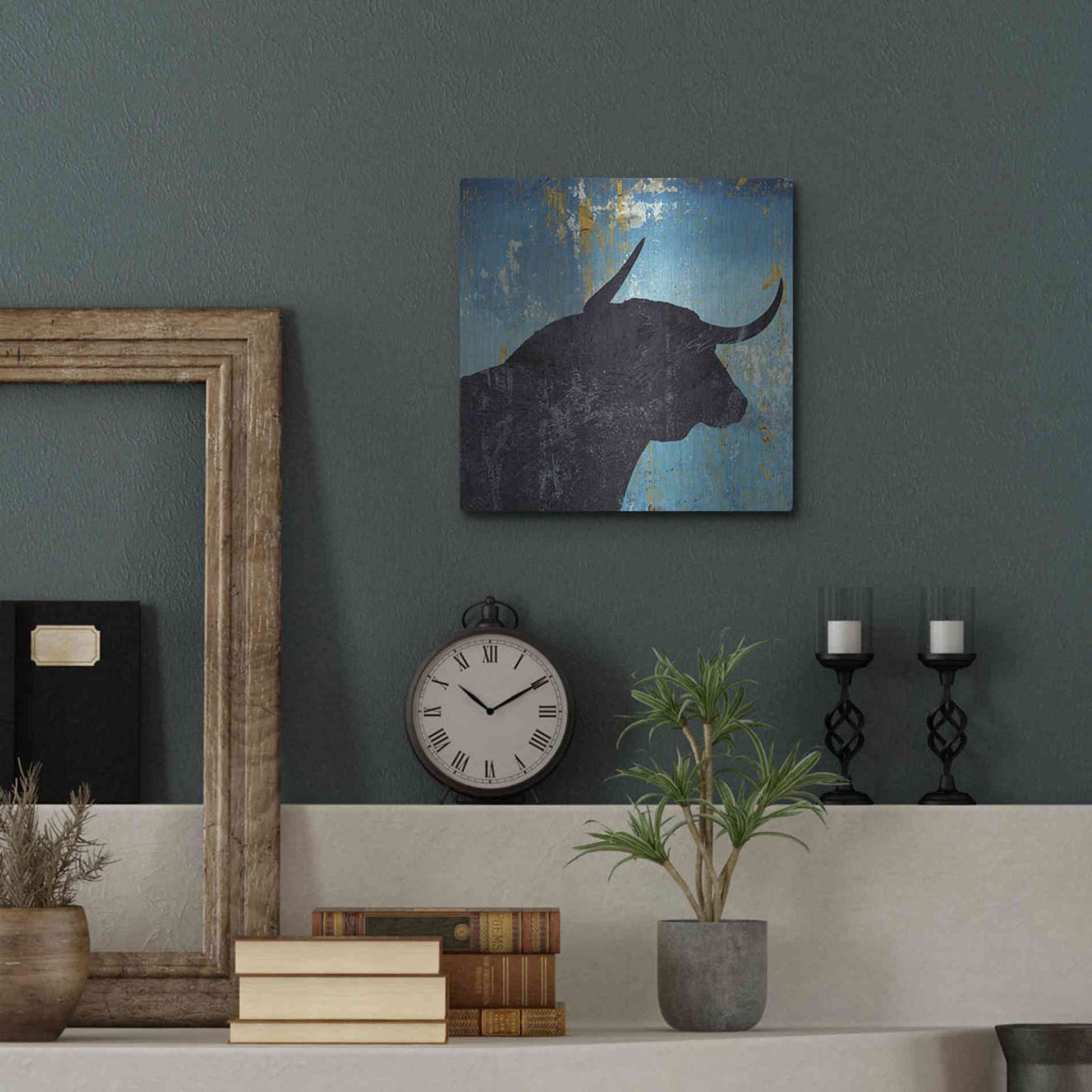 Luxe Metal Art 'Bulldom 2' by Karen Smith Metal Wall Art,12x12