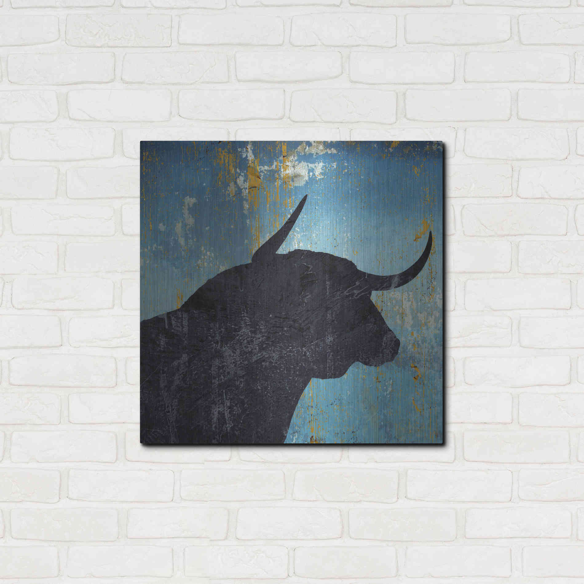 Luxe Metal Art 'Bulldom 2' by Karen Smith Metal Wall Art,24x24