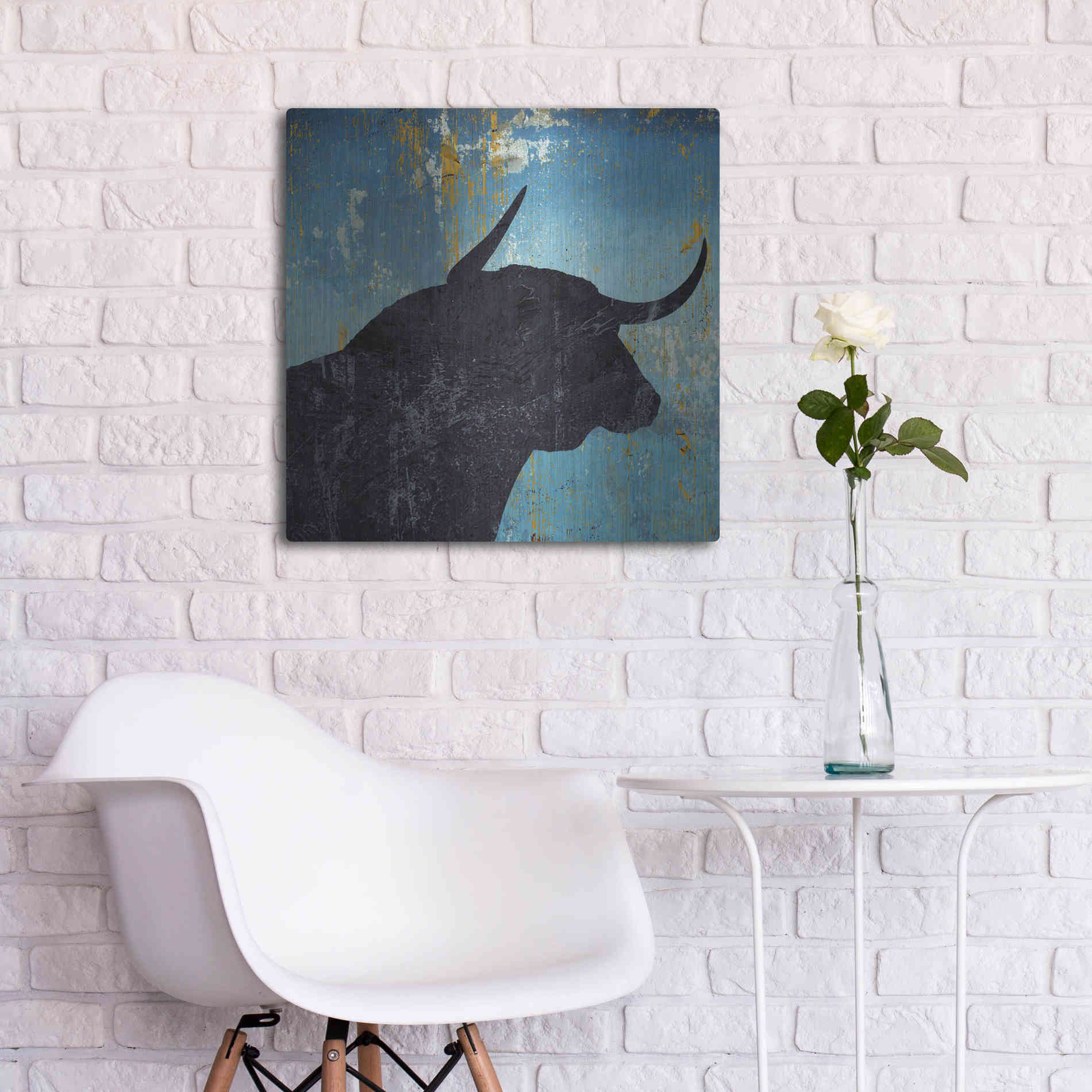 Luxe Metal Art 'Bulldom 2' by Karen Smith Metal Wall Art,24x24