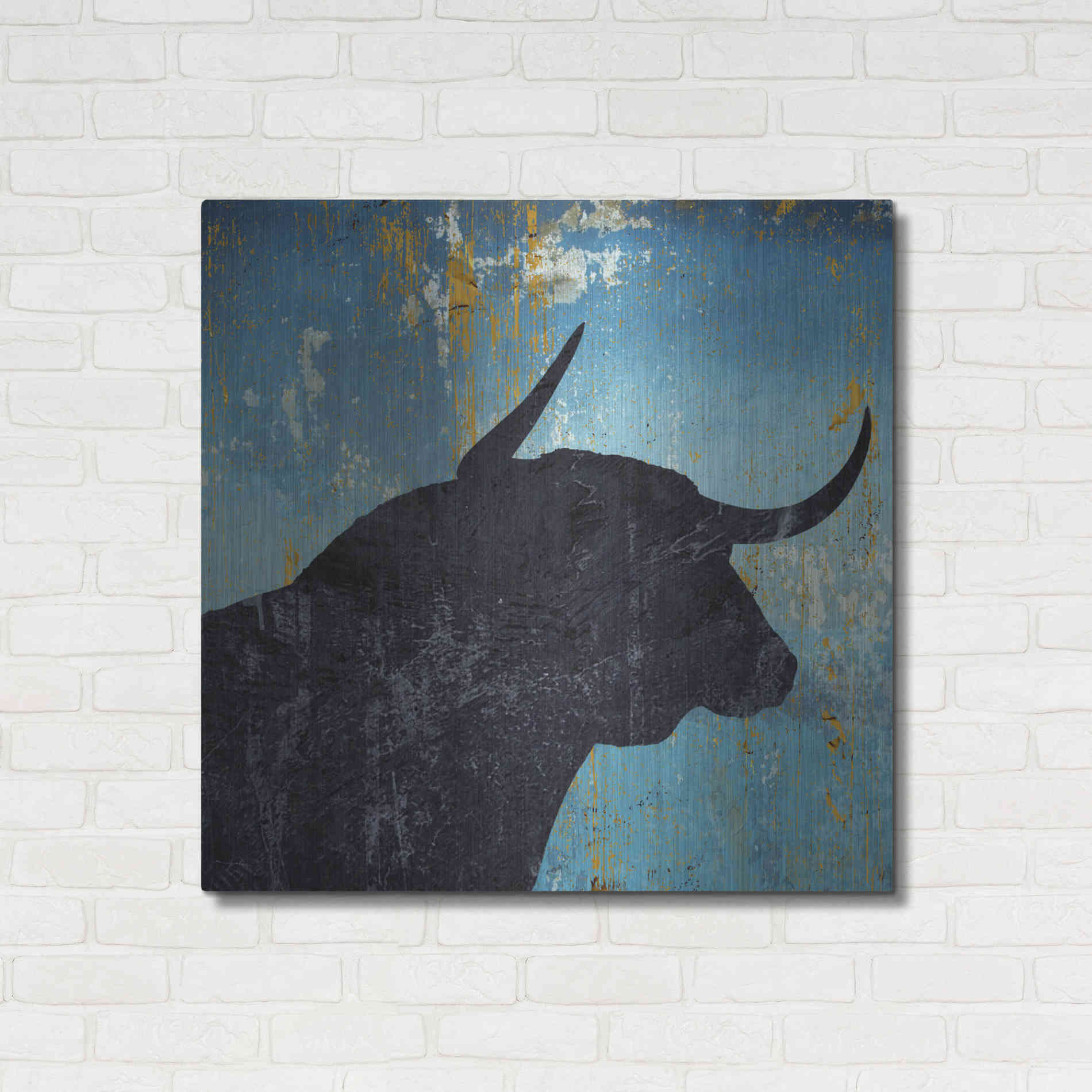 Luxe Metal Art 'Bulldom 2' by Karen Smith Metal Wall Art,36x36