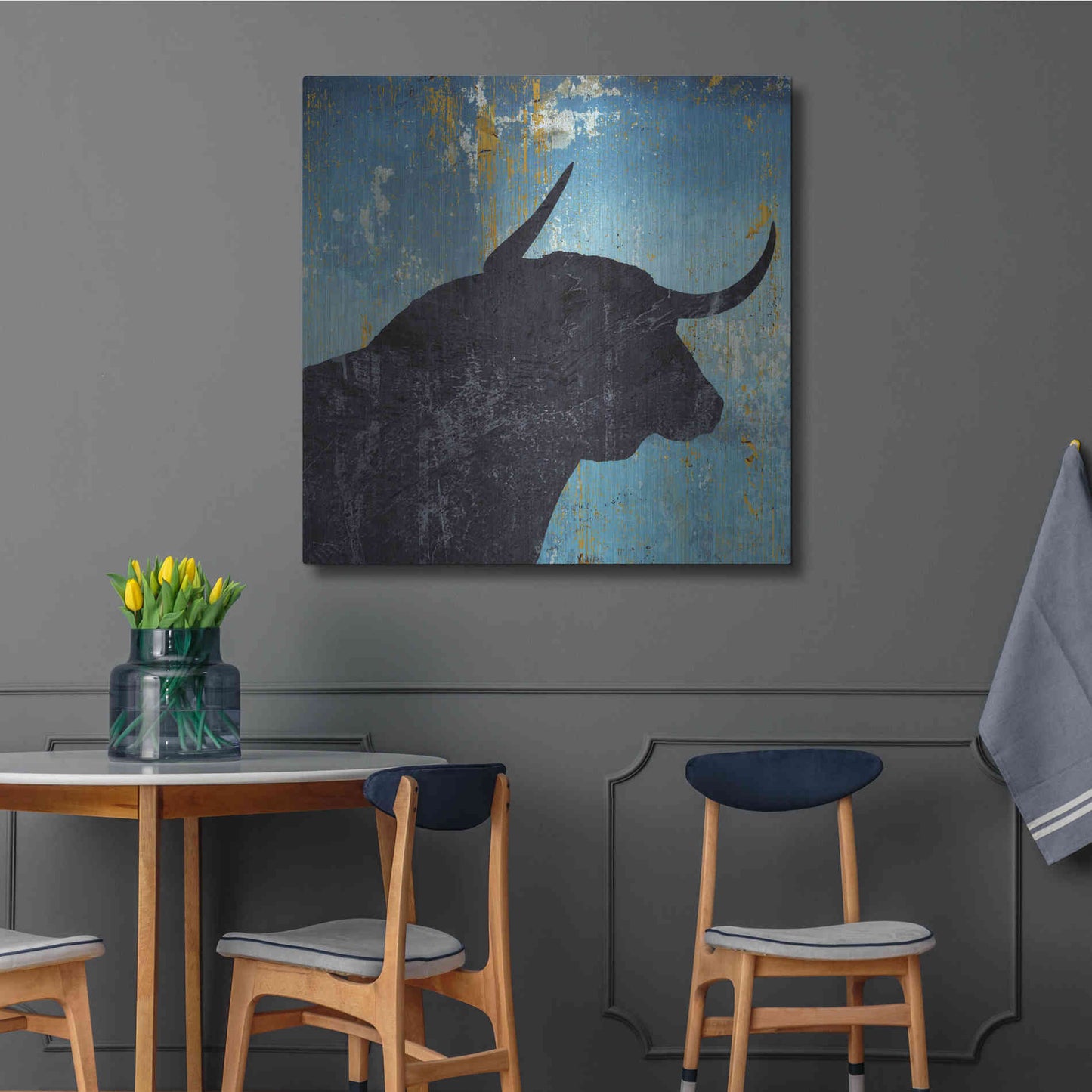 Luxe Metal Art 'Bulldom 2' by Karen Smith Metal Wall Art,36x36