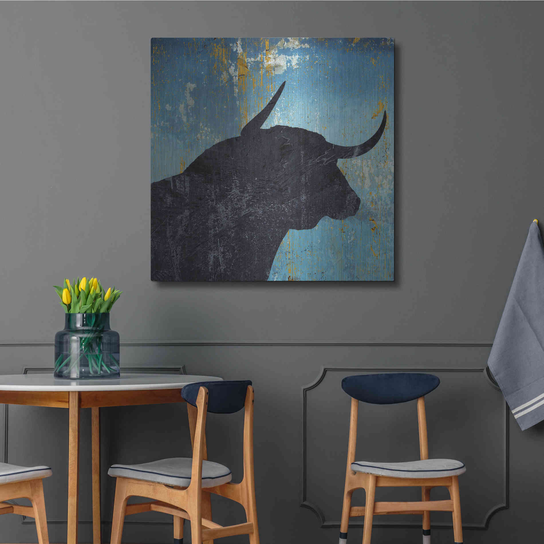 Luxe Metal Art 'Bulldom 2' by Karen Smith Metal Wall Art,36x36