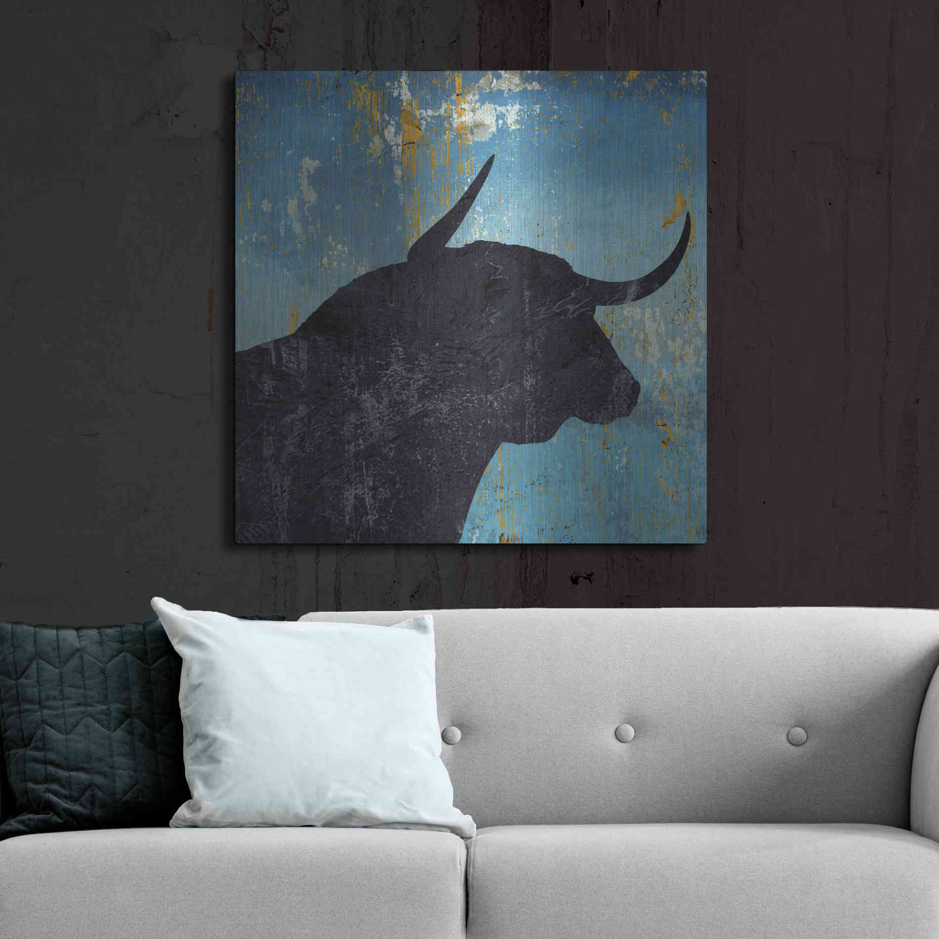 Luxe Metal Art 'Bulldom 2' by Karen Smith Metal Wall Art,36x36