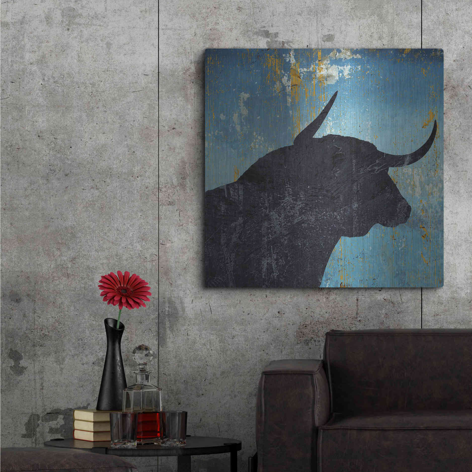 Luxe Metal Art 'Bulldom 2' by Karen Smith Metal Wall Art,36x36
