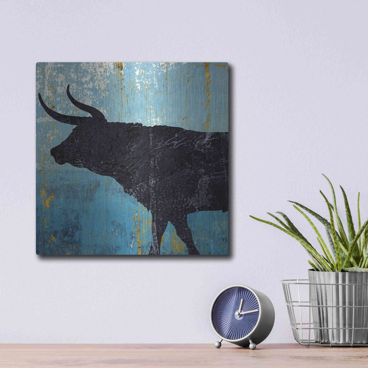 Luxe Metal Art 'Bulldom 1' by Karen Smith Metal Wall Art,12x12
