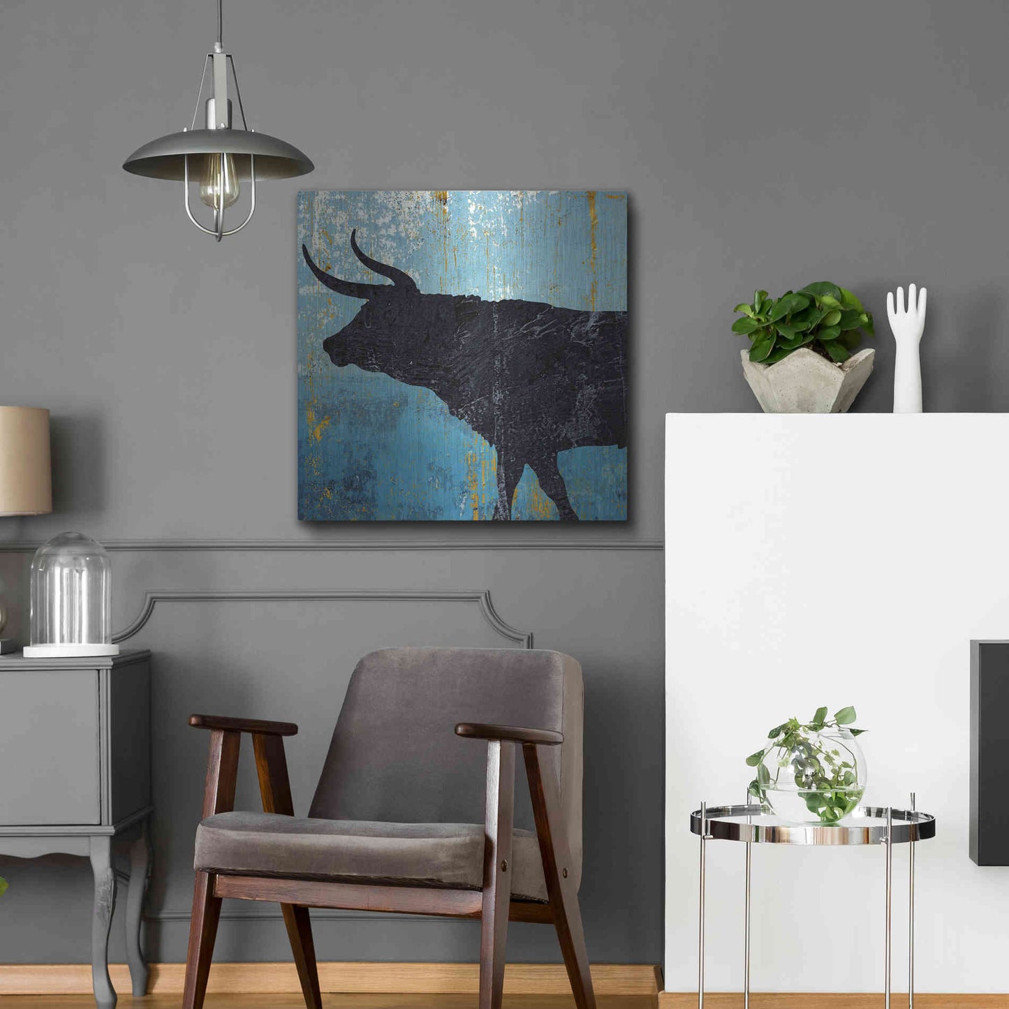 Luxe Metal Art 'Bulldom 1' by Karen Smith Metal Wall Art,24x24