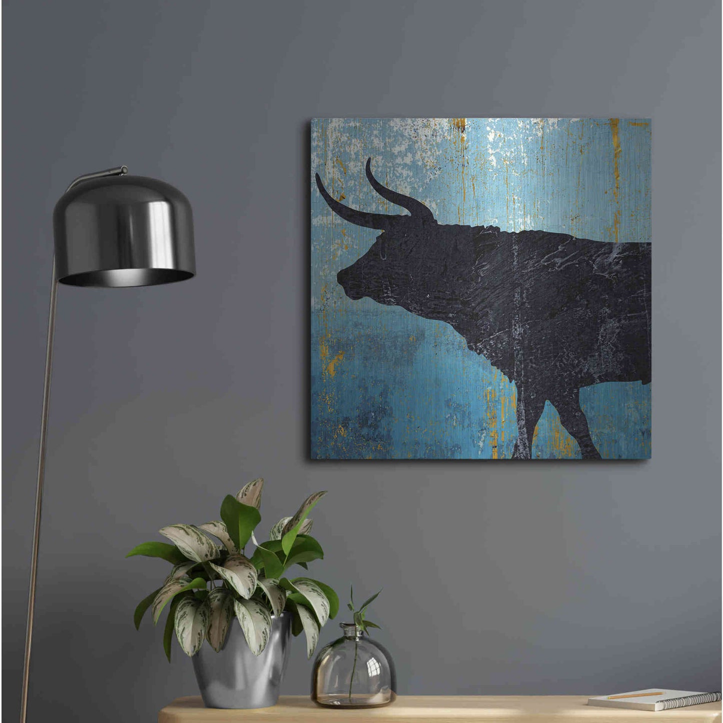Luxe Metal Art 'Bulldom 1' by Karen Smith Metal Wall Art,24x24