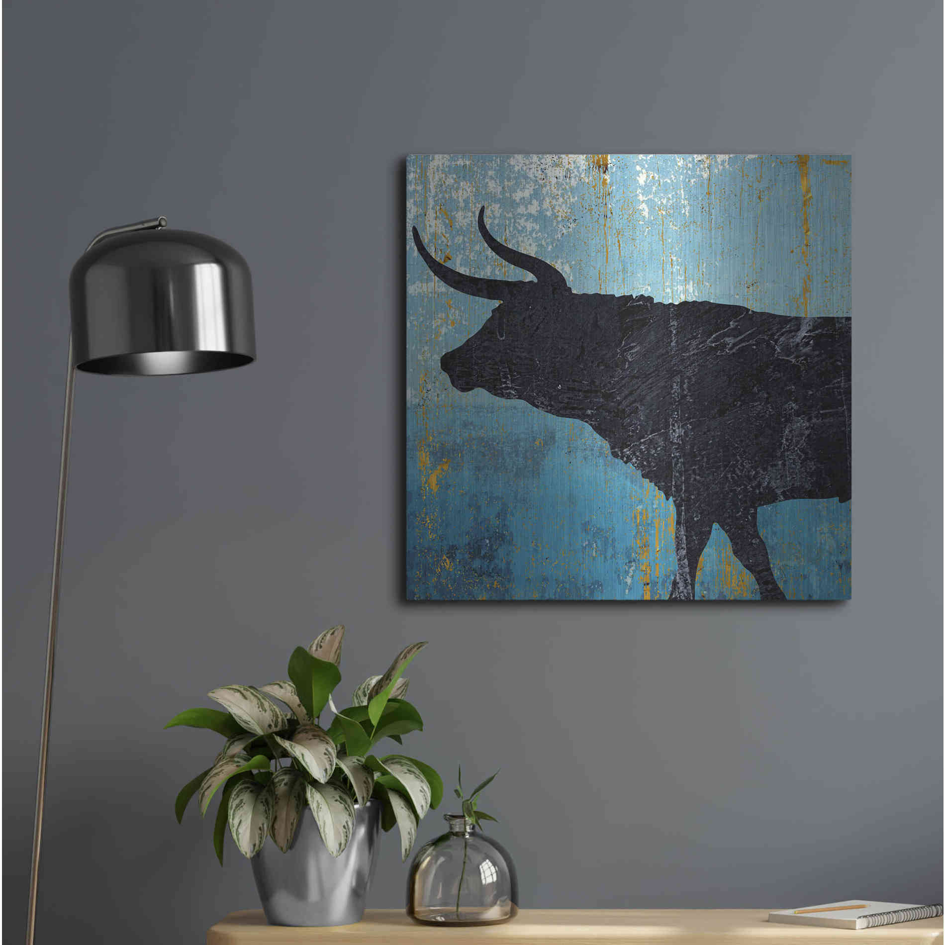 Luxe Metal Art 'Bulldom 1' by Karen Smith Metal Wall Art,24x24