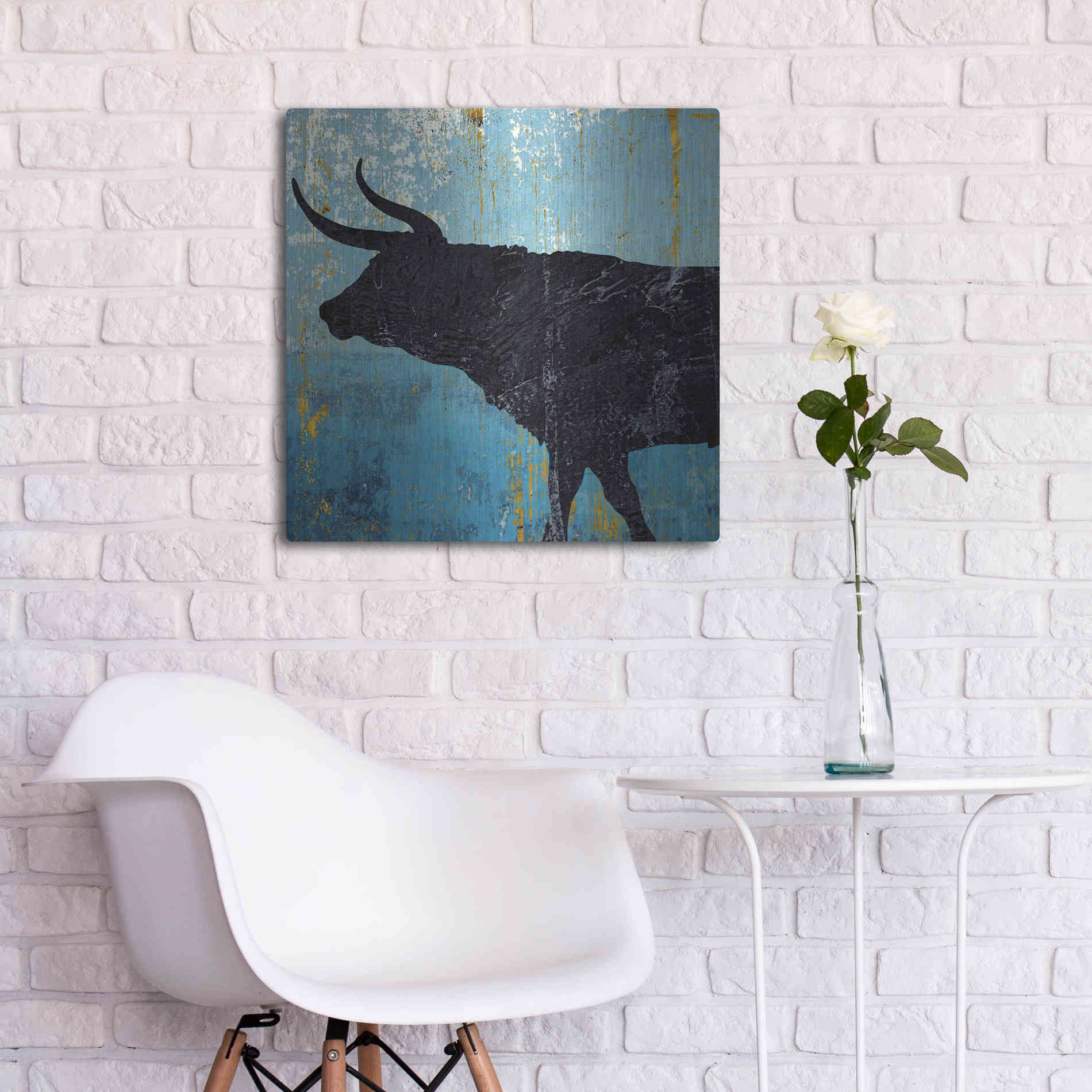 Luxe Metal Art 'Bulldom 1' by Karen Smith Metal Wall Art,24x24