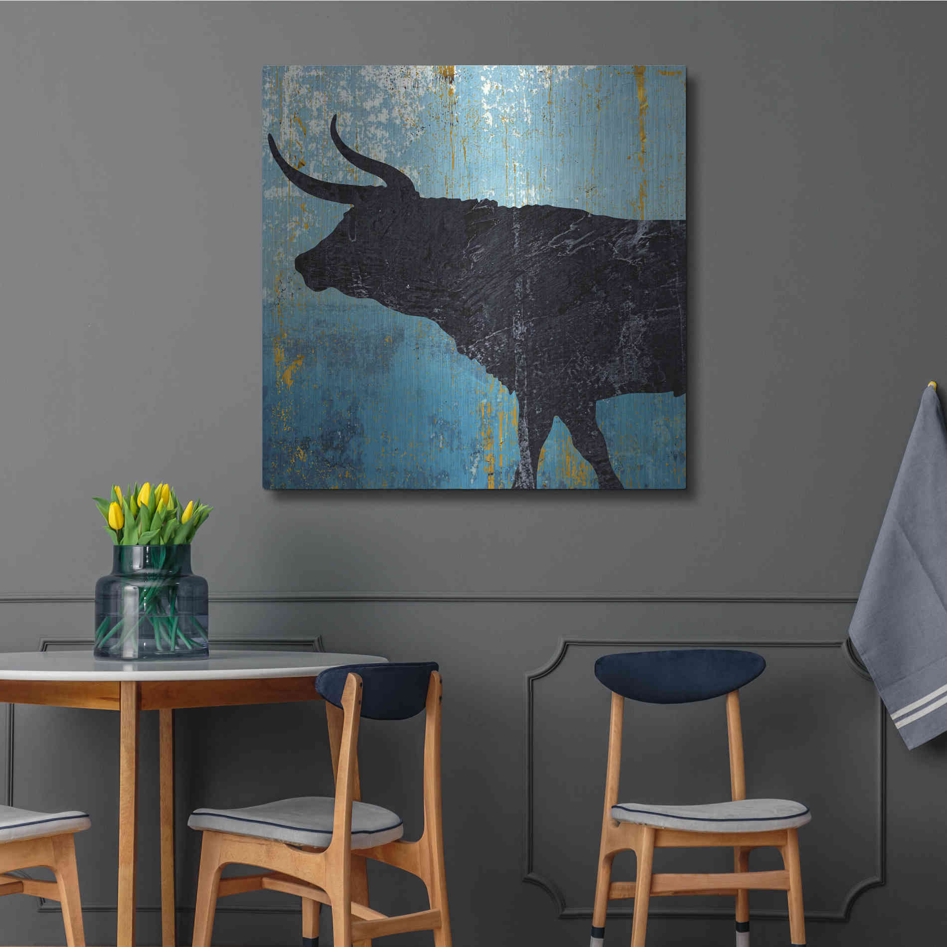 Luxe Metal Art 'Bulldom 1' by Karen Smith Metal Wall Art,36x36