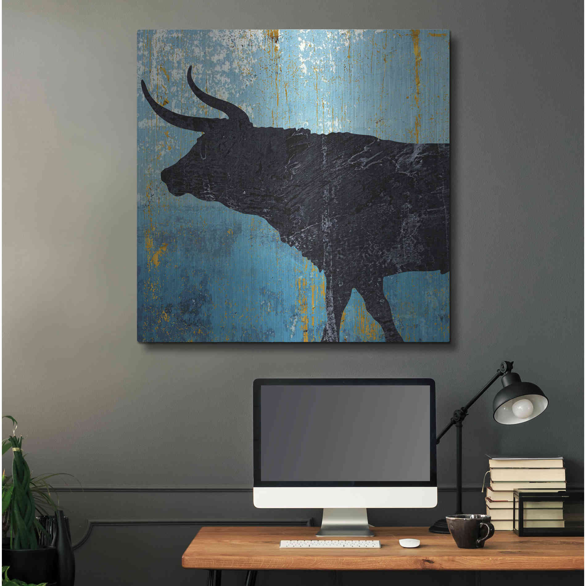 Luxe Metal Art 'Bulldom 1' by Karen Smith Metal Wall Art,36x36